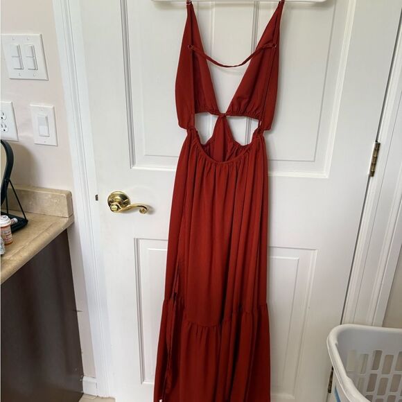 VICI Rust Maxi Dress - Picture 4 of 5